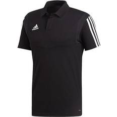 Calcio Polos Adidas Tiro 19 Cotton Polo Shirt Men - Black/White