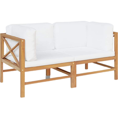 Teak Modulsoffor Utemöbler vidaXL 3068854 Corner 2-pack Modulsoffa