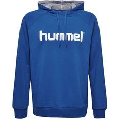 Hummel Go Cotton Logo Hoodie - True Blue