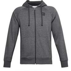 Under armour rival zip Under Armour Rival Fleece Full Zip Hoodie - Pitch Gray Light Heather/Onyx White