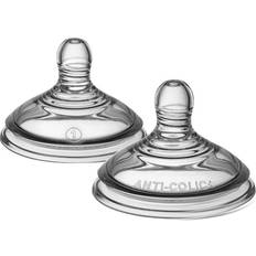 Tommee Tippee Baby Bottle Accessories Tommee Tippee Advanced Anti-Colic System Teats Slow Flow 0m+ 2-pack