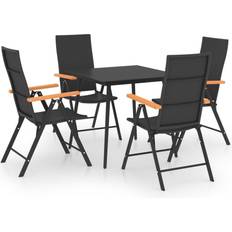 Pliable Ensembles repas de patio vidaXL 3060089 Ensemble repas de patio, 1 Table incluse 4 Chaises