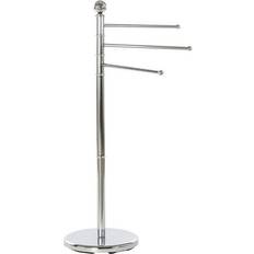 DKD Handdoek Badkamer Rek Zilver 3 Stangen RVS H93 cm