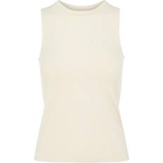 Object Jamie Round Neck Sleeveless Top - Sandshell