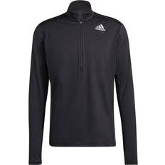 Adidas Own The Run 1/2 Zip Long Sleeve T-shirt Men - Black