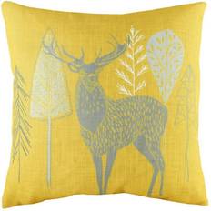 Linen Cushion Covers Riva Home Hulder Stag Cushion Cover Yellow (43x43cm)