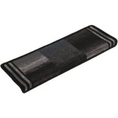 Multifarvet Trappemåtter vidaXL 326208 15-pack Multifarve, Grå, Sort 25x65cm