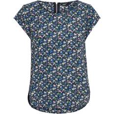 Only Ss Aop Top Ptm Black Female Camiseta de Manga Corta - Multicolor
