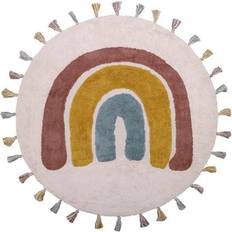 Nattiot Rainbow Children's Rug with Tassels Ø43.3