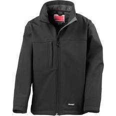 Reflectors Jackets Result Kid's Classic 3 Layer Softshell Jacket - Black