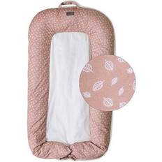 Vinter & Bloom Babynests Vinter & Bloom Baby Sleep Nest Nordic Leaf Misty Rose