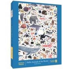 Chronicle Books Hello Animals of the World 500-Piece Family Puzzle