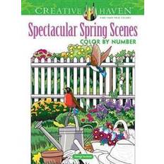 Hobbies y Manualidades Libros Creative Haven Spectacular Spring Scenes Color by Number (Tapa blanda)