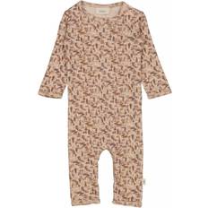 Wheat Plain Wool Jumpsuit - Khaki Wild Life (9311e-780-3208)