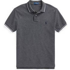 Polo Ralph Lauren Tipped Mesh Polo Shirt - Barclay Heather