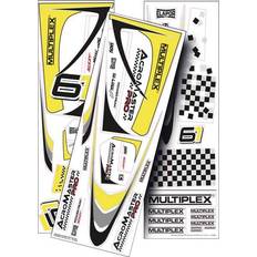 Multiplex Acromaster Decals Yellow/Silver