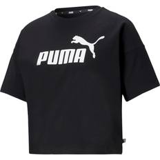 Puma Essential Logo Crop T-shirt - Black