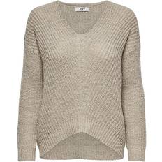 Harmaa Neuleet Only Jdynew Megan L/S Pullover Knt - Taupe