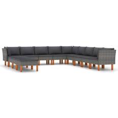 Havemøbler vidaXL 3059724 Loungesæt, borde inkl. 9 sofaer