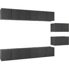 Madera Muebles de TV vidaXL - Mueble de TV 60x30cm 8pcs