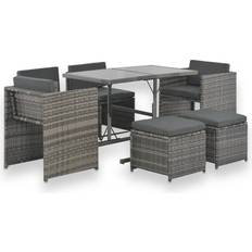 vidaXL 44721 Ensemble repas de patio, 1 Table incluse 4 Chaises