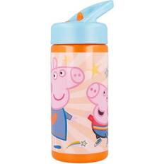 Euromic Botella Cantimplora Pajita Peppa Pig 410ml