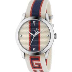 Uhren Gucci G-Timeless Quartz White/Red/Blue Dial Men's (YA1264071)