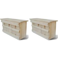 vidaXL Sparrow Houses .2pcs