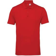 Panelled Polo Shirt Men - Fire Red