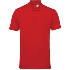 Tridri Panelled Polo Shirt Men - Fire Red