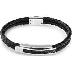 Tommy Hilfiger Pique Bracelet - Black/Sliver