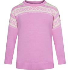 Strikkegensere Dale of Norway Kid's Cortina Sweater - PinkCandy/Offwhite