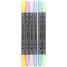 Tekstilpenne Creativ Company Textile Marker 6-pack