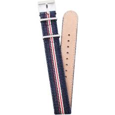 Men - Textile Watch Straps Timex BTQ6018004W 18mm Multicolour