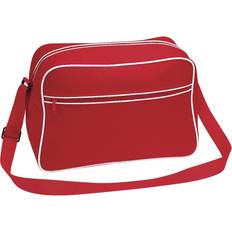 BagBase Retro Shoulder Bag - Classic Red/White