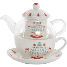 Crystal Glass Teapots Christmas Teapot