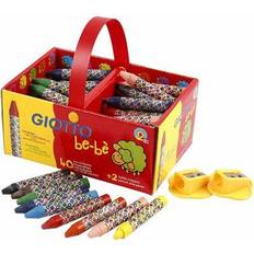 Unbreakable Wax Crayons with Pencil Sharpener 40 Pack