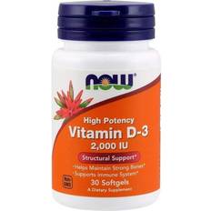 Now vitamin d Now Foods Vitamin D-3 2000iu 30 Stk.