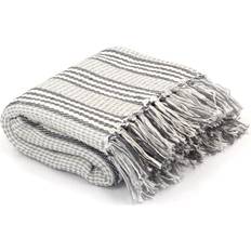 vidaXL Throw Blankets White, Grey (210x160cm)