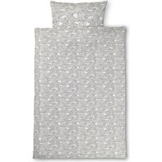 ferm LIVING Stream Dynebetræk Hvid, Grå (100x70cm)