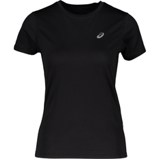 Asics Camiseta Core Negro Mujer - Silver