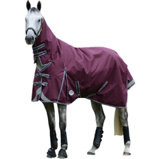 Weatherbeeta Manta de exterior para caballos con cubrecuello desmontable Plus Dynamic II Marron