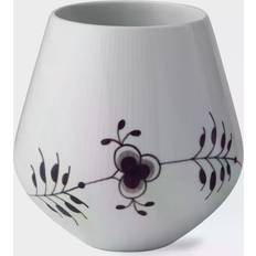 Mega riflet Royal Copenhagen Sort Mega Riflet Vase Vas 20.5cm