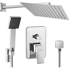 Grau Kopfbrausensets tectake Single Shower (402141) Grau