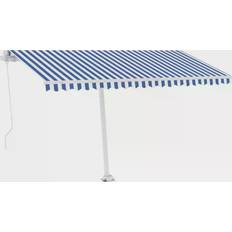 vidaXL Tenda da Sole Retrattile Manuale con LED 400x300 cm - Multicolore 400x300cm