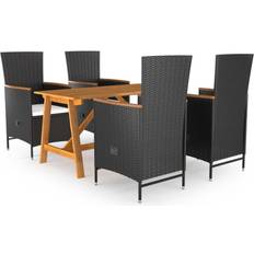 vidaXL 3068757 Essgruppe, 1 Tisch einschl. 4 Stühle
