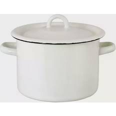 Strömshaga Emils Emalj med lock 3 L 18 cm