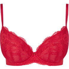 Women Underwear Ann Summers Sexy Lace Padded Plunge Bra - Red