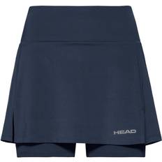 Blauw - Tennis Rokken Head Club Basic Long Rok Dames - Donkerblauw