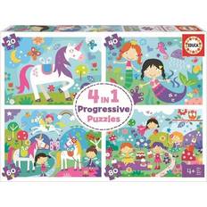 Jigsaw Puzzles Educa Fantasy Friends 4 in 1